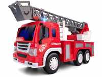 GizmoVine Feuerwehrauto, Reibung Angetrieben Maßstab 1/16 Feuerwehr Auto Spielzeug