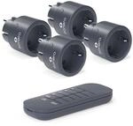 sonero &reg; Set mit 2300 Watt Funksteckdosen | 4 x Fernbedienungssteckdose | 1 x