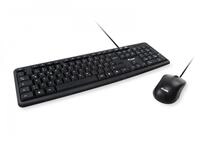 Equip Kabelgebundene Kombi Keyboard+Mouse, Schwarz, Es