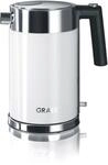 GRAEF Edelstahl Wasserkocher WK61 Wei&szlig; mit 1,5 Liter F&uuml;llmenge, abnehmbarem
