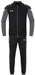 JAKO Kinder Trainingsanzug Polyester Performance, Schwarz/Anthra Light, 116