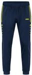 JAKO Kinder Polyesterhose Allround, Marine/Neongelb, 140