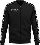 Givova Unisex College Band Jacke, Schwarz, 3XL