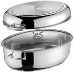 Berndes Ovaler Edelstahlbr&auml;ter 38 x 25,5 cm &ndash; Allherdtauglich - Induktionsgeeignet