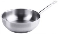 Contacto Sauteuse Edelstahl 18/10 &Oslash;24 cm mit Rohrgriff & Sch&uuml;ttrand,