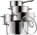 WMF Astoria Topfset Induktion 5-teilig, Kochtopf Set mit Glasdeckel, Cromargan
