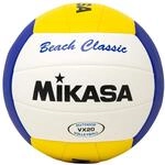 Mikasa Unisex Vx 20 Classic Beachvolleyball, Blue/Yellow/White, 5