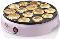 Bestron Poffertjes Maker im Retro Design, Mini Waffel Pfannkuchen Automat, mit