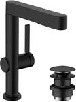 hansgrohe Waschtischarmatur Finoris, Wasserhahn Bad mit Auslauf H&ouml;he 230 mm, mit