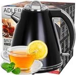 Adler AD 1343 Wasserkocher aus Metall, 1,5 l, Schwarz