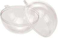 GLOREX 6 3500 004 - Kunststoff-Kugel, Durchmesser 10 cm, transparent glasklar,