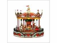 Lemax Carnival-Sights & Sounds: Santa Carousel-(34682-UK), Resin, Mehrfarbig