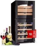 Klarstein K&auml;se- und Weink&uuml;hlschrank, Kleiner Getr&auml;nkek&uuml;hlschrank Schmal,