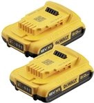 DEWALT Akku-Starterkit-Set DCB183D2-XJ 18 Volt / 2 St&uuml;ck 2Ah Akkus