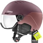 uvex Wanted Visor - robuster, stylischer, optimal bel&uuml;fteter Skihelm mit