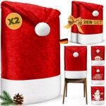 KESSER&reg; Premium Weihnachtsstuhl&uuml;berzug 2er Set Stuhlhussen f&uuml;r Weihnachten