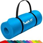 MOVIT&reg; Gymnastikmatte &ndash; 3 Gr&ouml;&szlig;en & 12 Farben, 10/15 mm, mit Tragegurt 