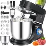 KESSER&reg; K&uuml;chenmaschine 3in1 mit Fleischwolf & Mixer, 1500W Knetmaschine 5,5L