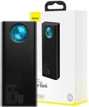 Baseus Amblight Powerbank 30000mAh, 4xUSB, USB-C, 65W (Schwarz)
