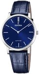Festina Swiss Made Herrenuhr Analog Leder Blau - Quarz - Saphirglas, Wasserdicht 5