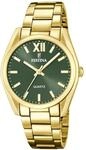 Festina Damenuhr Analog aus Edelstahl 316l Goldfarben