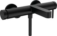 hansgrohe Wannenarmatur Finoris, Aufputz Badarmatur f&uuml;r 2 Funktionen, Mattschwarz