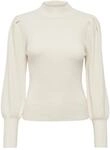 ONLY Damen ONLKATIA L/S Highneck Pullover KNT NOOS Strickpullover, Whitecap