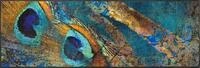 wash+dry Fu&szlig;matte, Exotic Pavo 60x180 cm, innen und au&szlig;en, waschbar