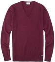 OLYMP Herren Pullover V-Ausschnitt Level Five Strick,Body fit,Chianti 38,S