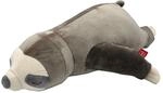 UNUS Faultier Kuscheltier Kissen, 30 cm, Grau, Kuschelkissen, Reisekissen Kinder