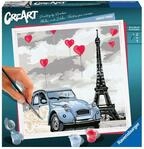 Ravensburger CreArt 28996 - Liebe in Paris - Malen nach Zahlen Erwachsene, DIY Malset
