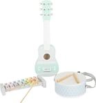 small foot Musik-Set-Pastell, dreiteiliges Musikinstrumente-Set in Pastellfarben, mit