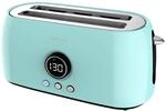 Cecotec ClassicToast 15000 Blauer Extra Doppel-Digitaltoaster. 1500 W, 2 extra breite