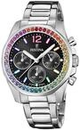 Festina Damen Uhr Analog Edelstahl 316L Silber - Quarz Chronograph - Mineralglas