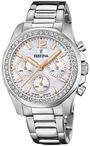 Festina Damen Uhr Analog Edelstahl 316L Silber - Quarz Chronograph - Mineralglas