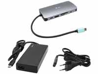 i-tec USB-C 4K Metall Nano Docking Station mit 77-W-Netzteil - 1x HDMI 1x VGA...