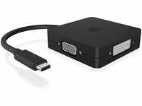 RaidSonic ICY Box USB-C® Adapter [1x USB-C® - 4X DisplayPort, HDMI®, DVI,...