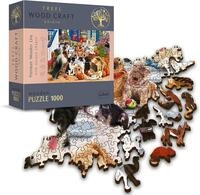 Trefl - Holzpuzzle, Hundefreundschaft Puzzle - 1000 Teile, Wood Craft,
