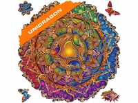 UNIDRAGON Original Holzpuzzle — Mandala Inexhaustible Abundance, 350 Teile,...
