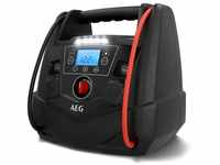 AEG Tragbare 12V Energiestation Auto Starthilfe, Powerstation mit Luftkompressor,