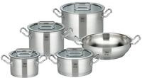 ELO Premium Topfset Gourmet Plus 5 tlg., f&uuml;r alle Herdarten geeignet, Edelstahl,