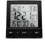 MEBUS Digitaler Funkwecker mit Thermometer, Datumsanzeige, Zwei Weckzeiten,