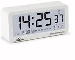 Atlanta Funkwecker Digital-Wecker LCD Snooze Licht Lautlos Ohne Ticken 3 Weckzeiten