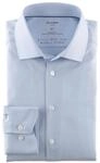 OLYMP Herren Oberhemd Langarm Luxor.24.Seven,Twill,modern fit,Global Kent,bleu...