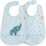 Done by Deer L&auml;tzchen mit Klettverschluss 2 Pack Elphee Blau - Weiche wasserdichte