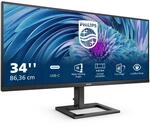 Philips 346E2LAE - 34 Zoll WQHD Monitor, Adaptive Sync, Lautsprecher,