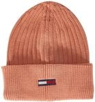Tommy Jeans Herren Strickm&uuml;tze, Pulverbeschichtete Koralle, Einheitsgr&ouml;&szlig;e