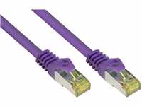Good Connections RJ45 Ethernet LAN Patchkabel mit Cat. 7 Rohkabel und Rastnasenschutz