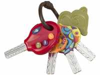 B. toys Baby Spielzeug Luckeys Spielzeugschlüssel Rot – Autoschlüssel mit Licht
