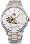 Orient Automatik Herren Armbanduhr aus Edelstahl in der Farbe Silber-wei&szlig;, Geh&auml;use